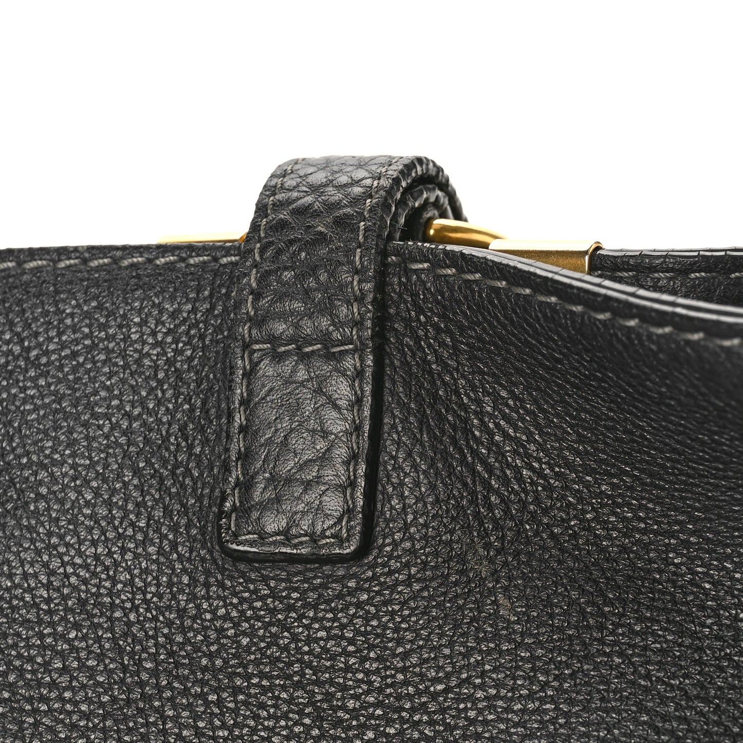 Calfskin Large New Marcie Tote Black