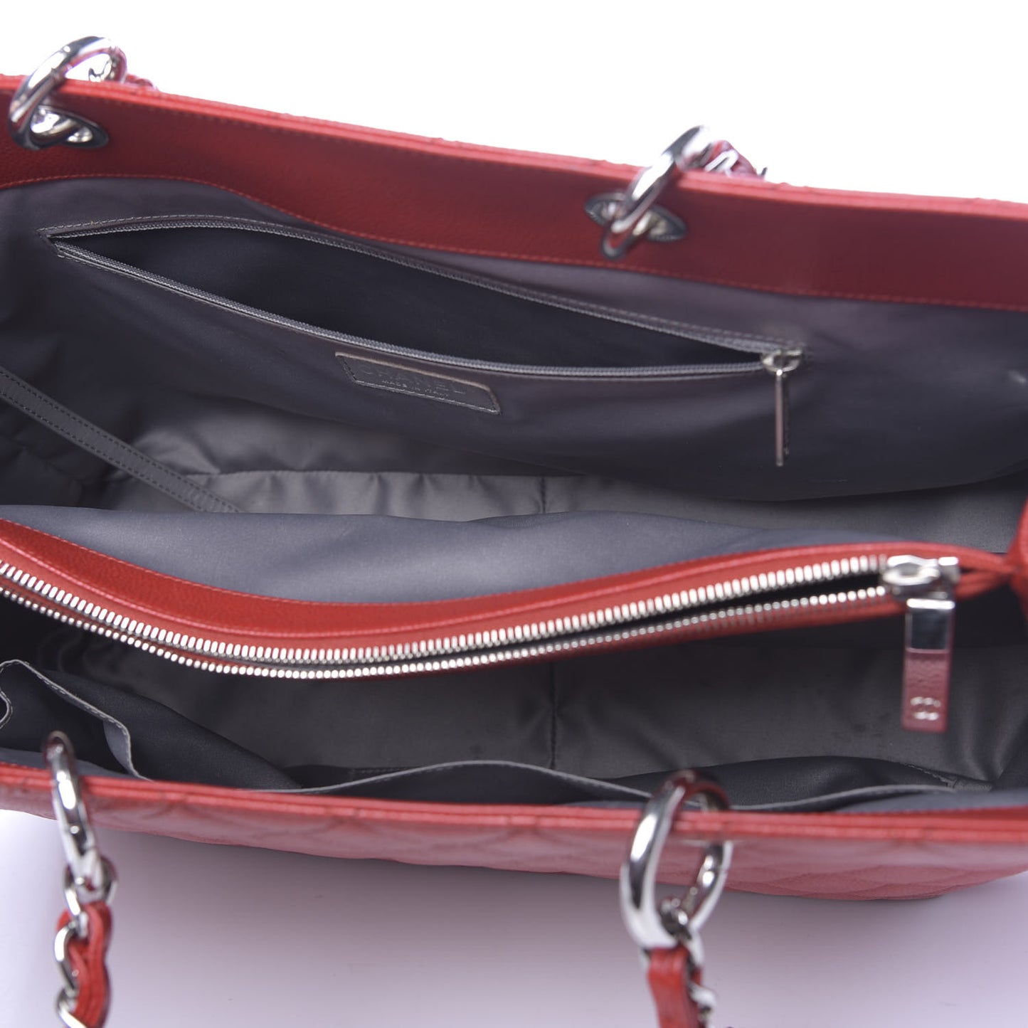 Caviar Quilted XL Grand Shopping Tote GST Red
