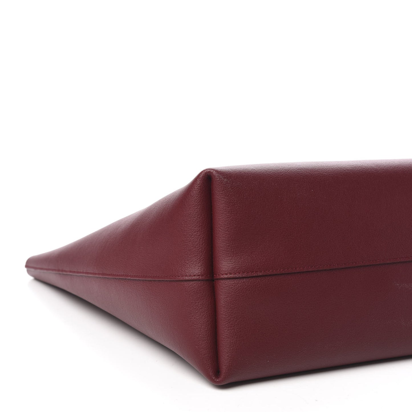 Calfskin Large Shopping Tote Bordeaux