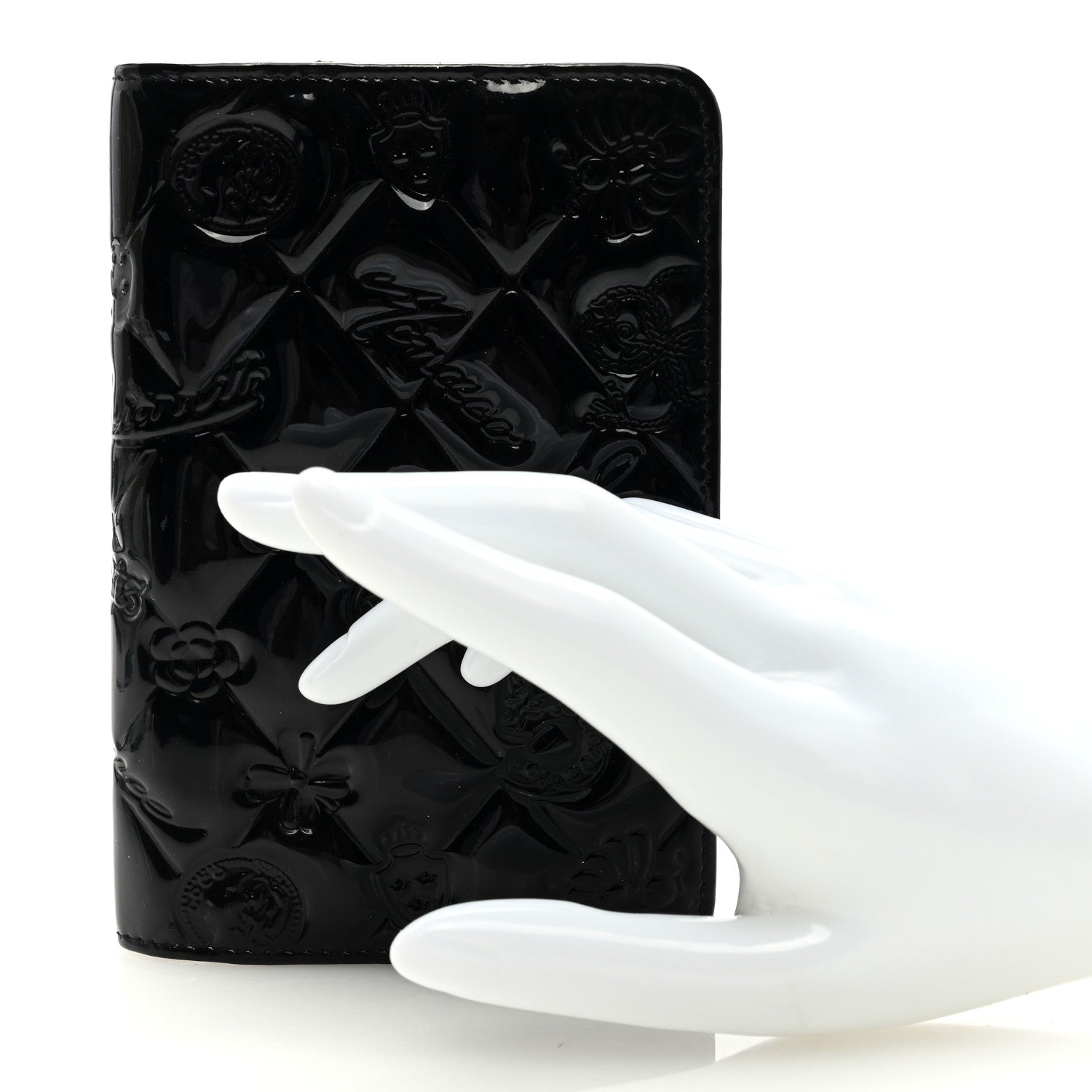 Chanel Patent Calfskin Lucky Symbols Agenda Cover Black 2 of 6