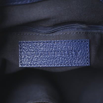 Burberry Haymarket Check Medium Golderton Tote Blue 6 of 9