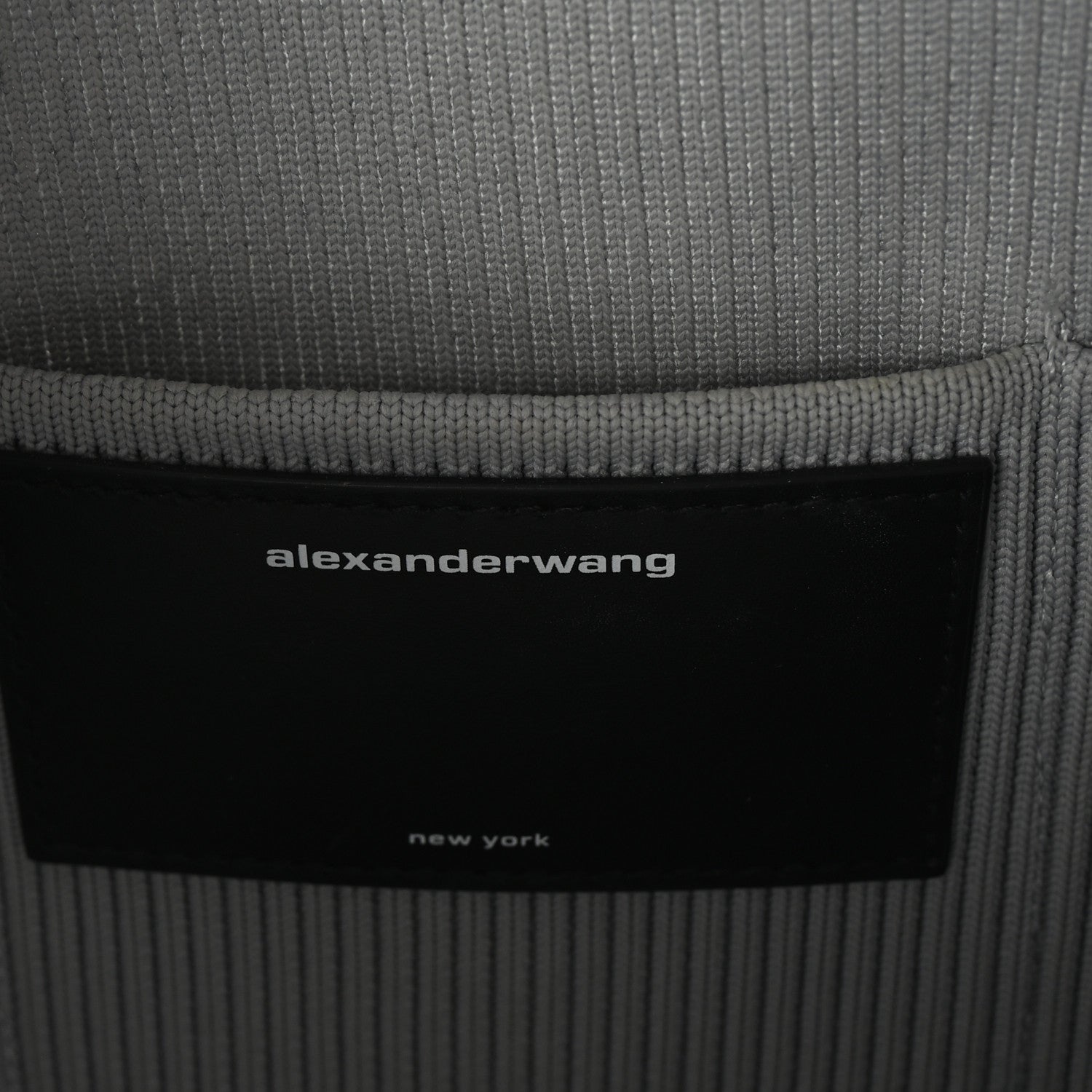 Alexander Wang Metallic Ribbed Knit Small Ryan Bag Silver 6 of 9