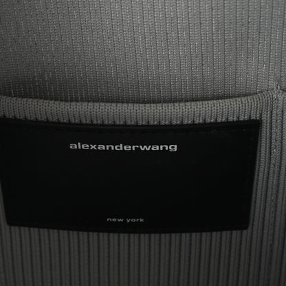 Alexander Wang Metallic Ribbed Knit Small Ryan Bag Silver 6 of 9