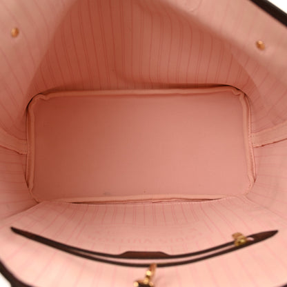 Louis Vuitton Damier Ebene Neo Neverfull MM Rose Ballerine 5 of 13