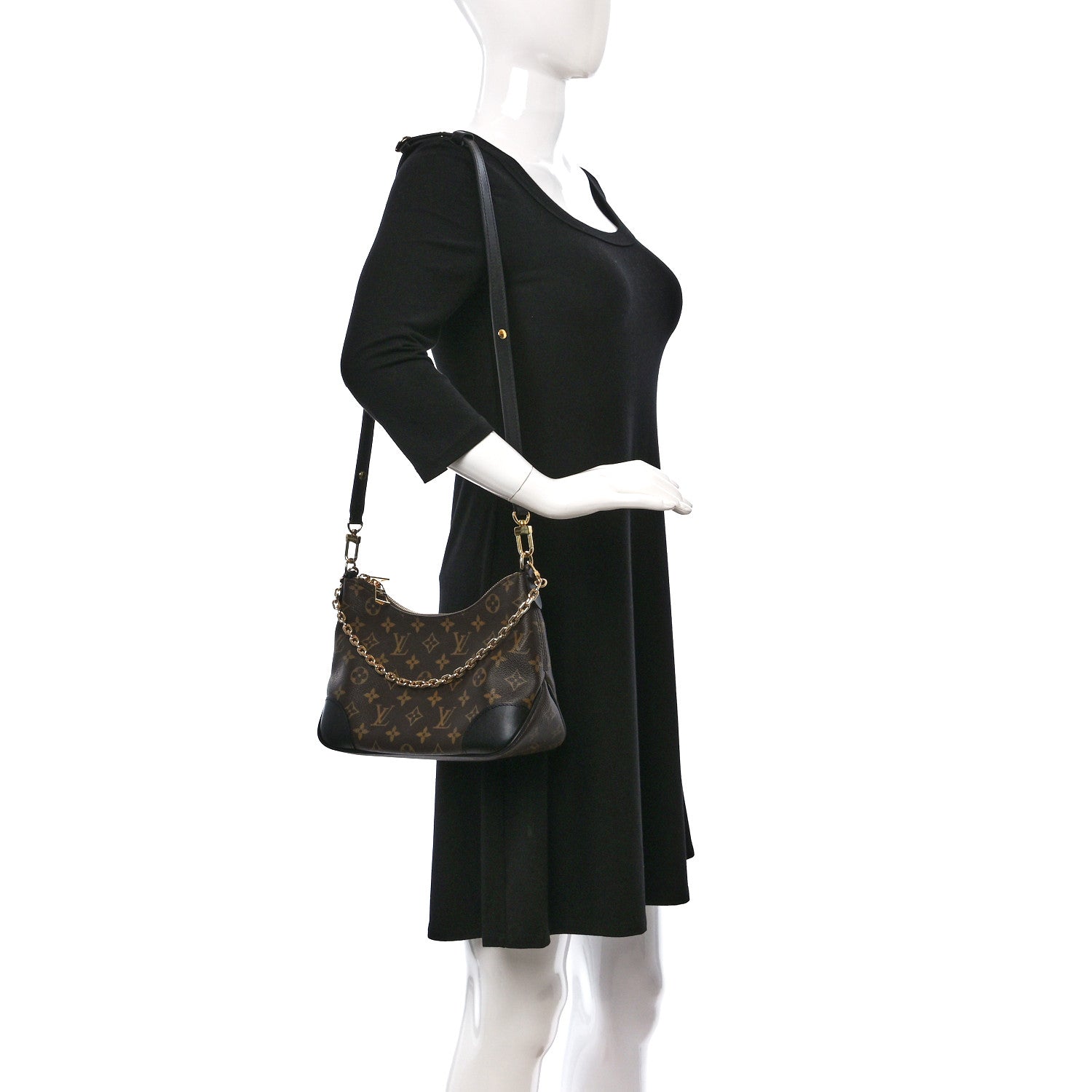 Louis Vuitton Monogram Boulogne NM Black 2 of 9