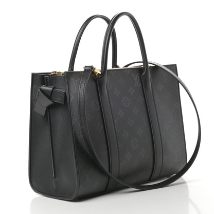 Louis Vuitton Monogram Cuir Plume Very Tote MM Black 3 of 10