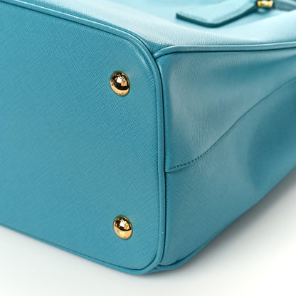 Prada Saffiano Lux Medium Tote Turchese 9 of 9