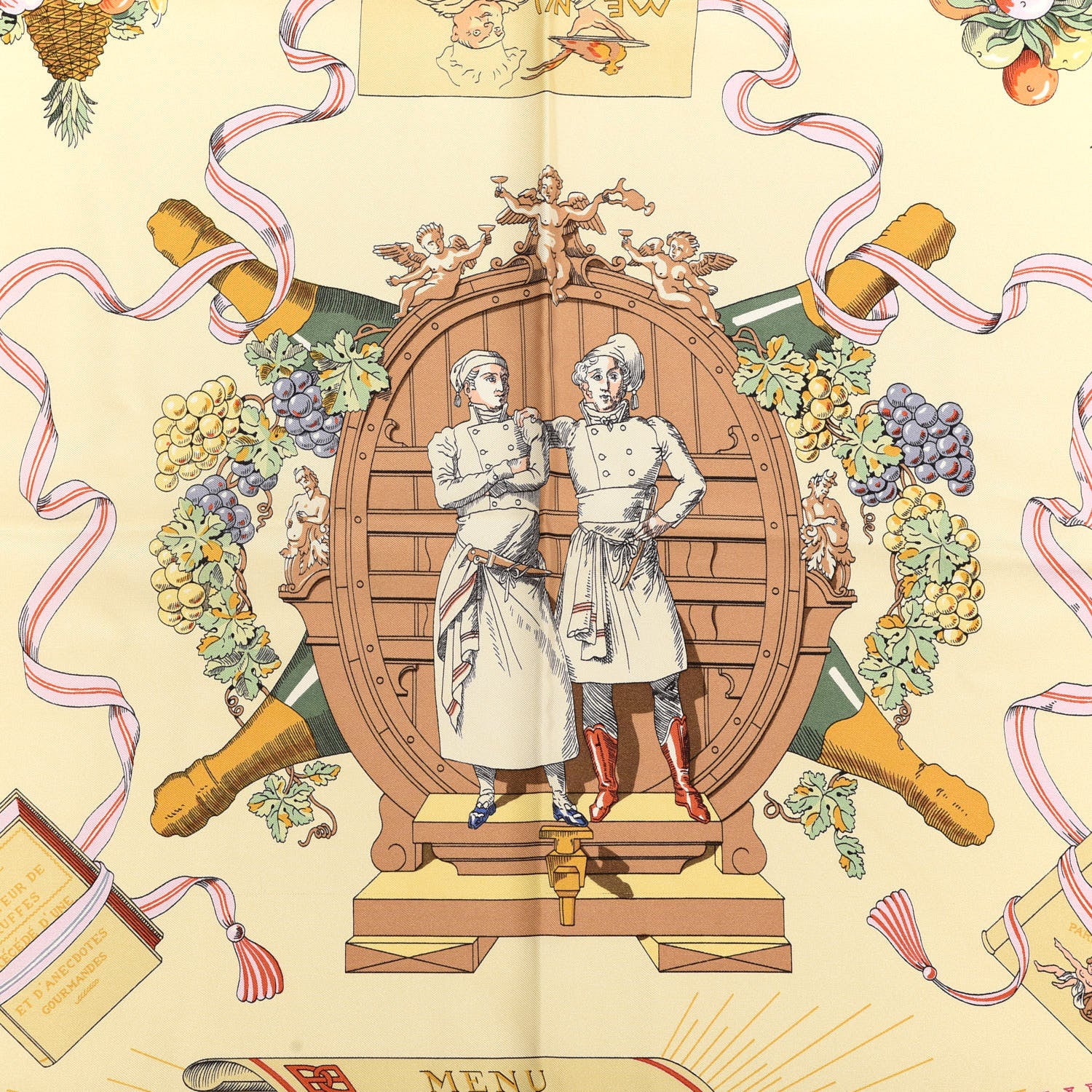Hermes Silk A La Gloire De La Cuisine Francaise Scarf 90 3 of 5