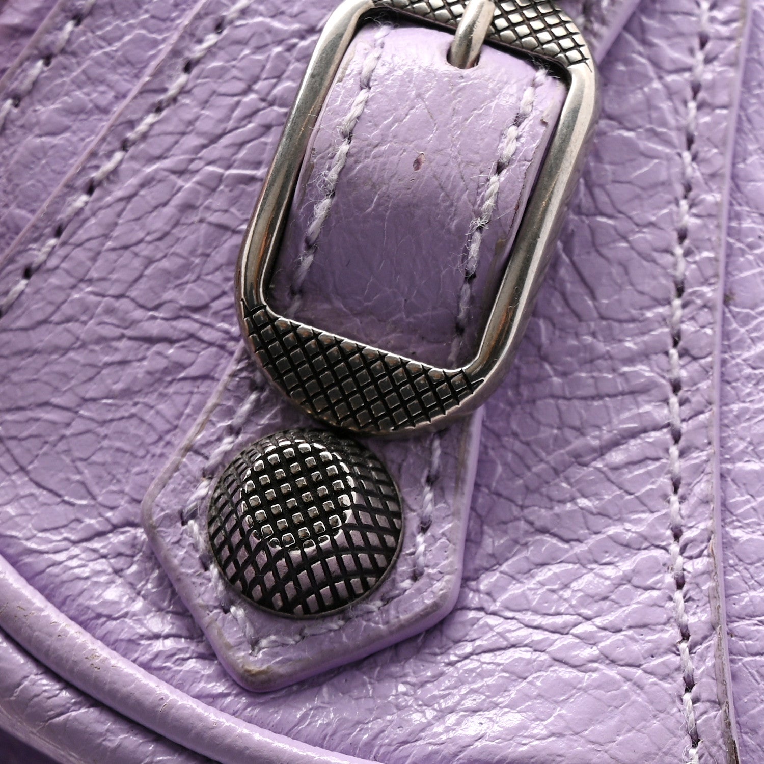 Balenciaga Agneau Arena Le Cagole Shoulder Bag XS Lilac 12 of 15