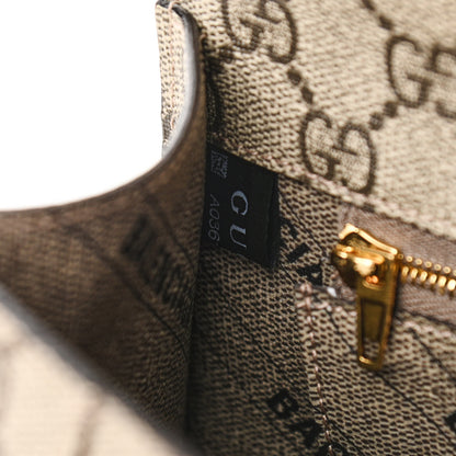 Balenciaga X GUCCI GG Supreme Monogram Small Hourglass Top Handle Bag Beige Ebony 7 of 10