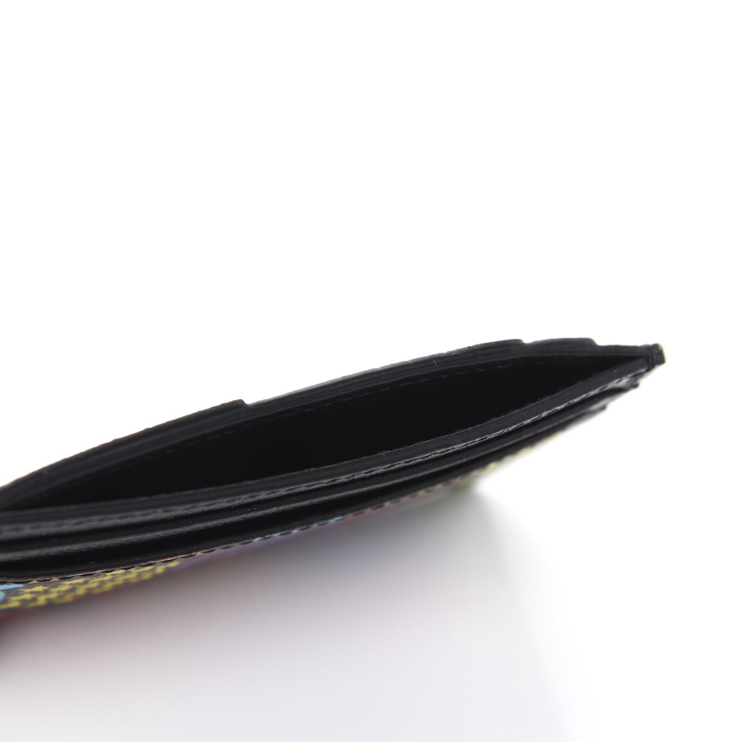 GG Supreme Monogram Psychedelic Card Holder Black