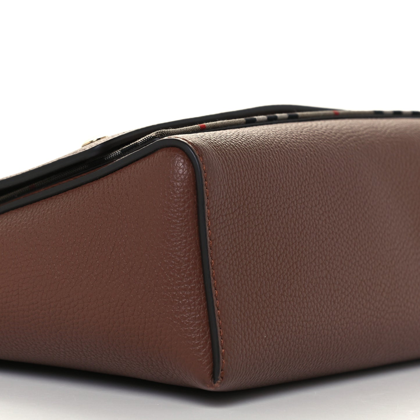 Calfskin Vintage Check Note Crossbody Bag Tan