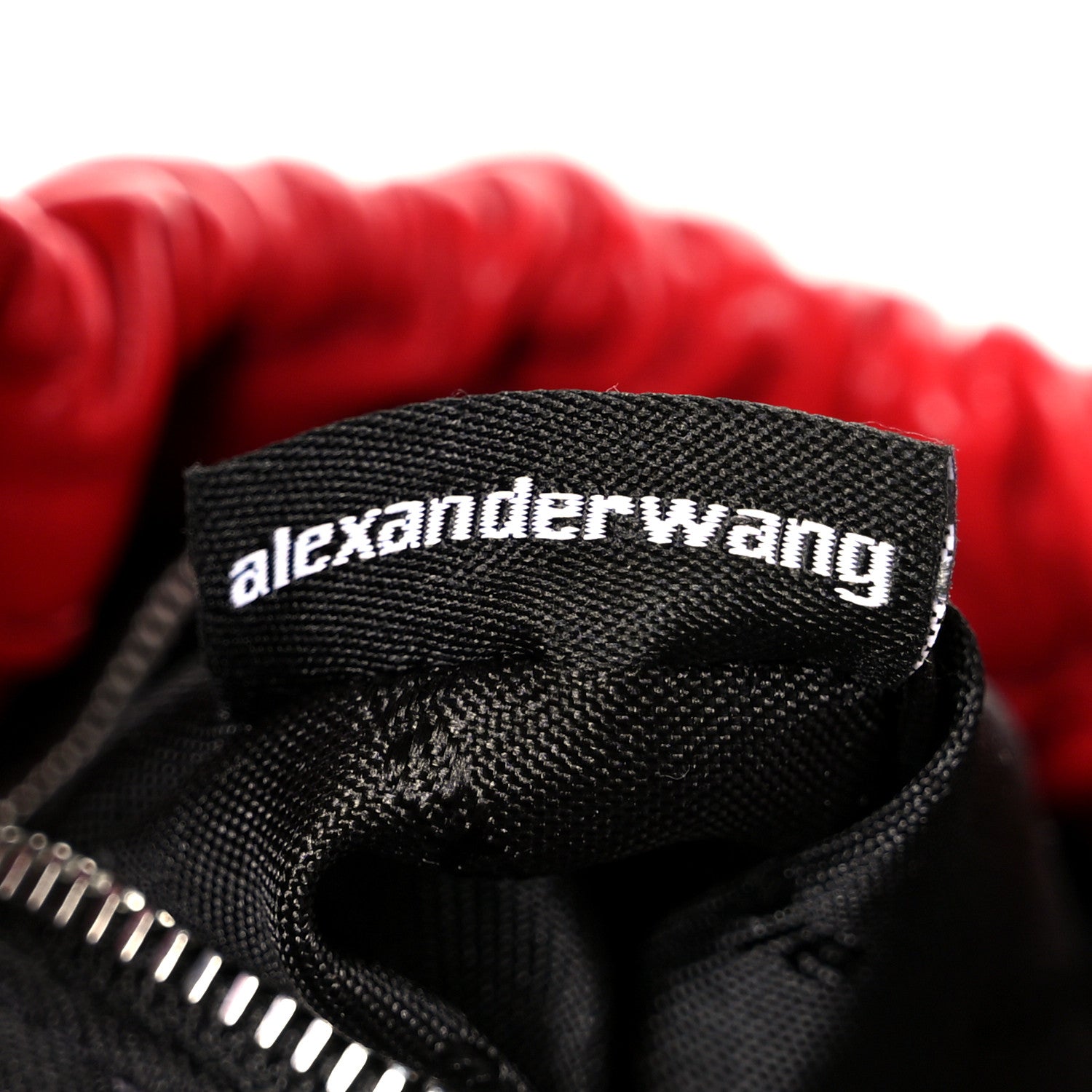 Alexander Wang Crackle Patent Calfskin Small Handle Crescent Bag Flame Red 7 of 10
