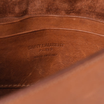 Saint Laurent Calfskin Whipstitch Toy Charlotte Messenger Bag Cognac 6 of 21