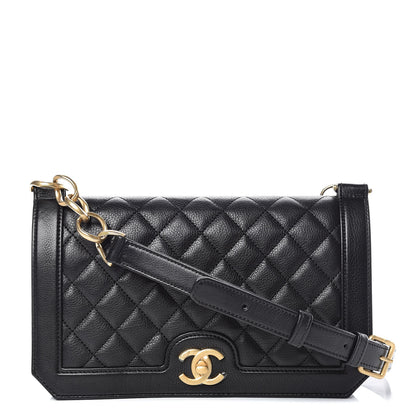 Chanel Grained Calfskin Quilted Medium Flap Black 1 of 9