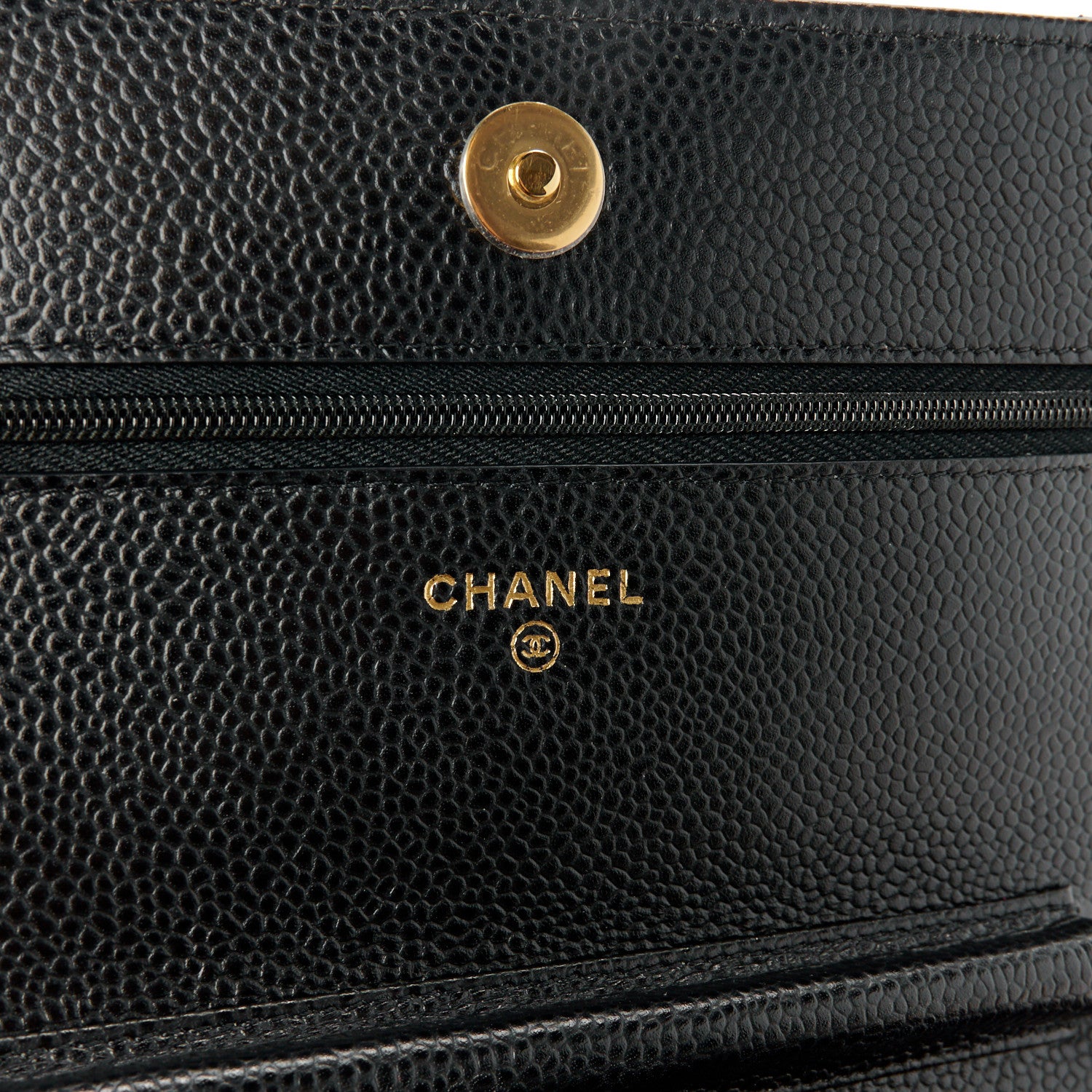 Chanel Caviar Quilted Wallet on Chain WOC Black 6 of 12