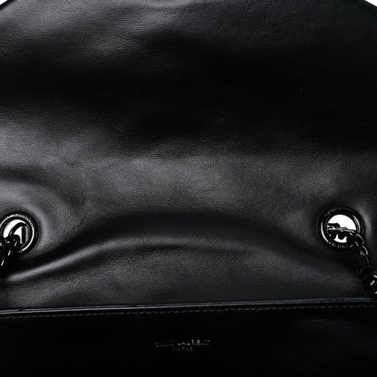 Saint Laurent Calfskin Y Quilted Monogram Medium Loulou Chain Satchel Black 11 of 12