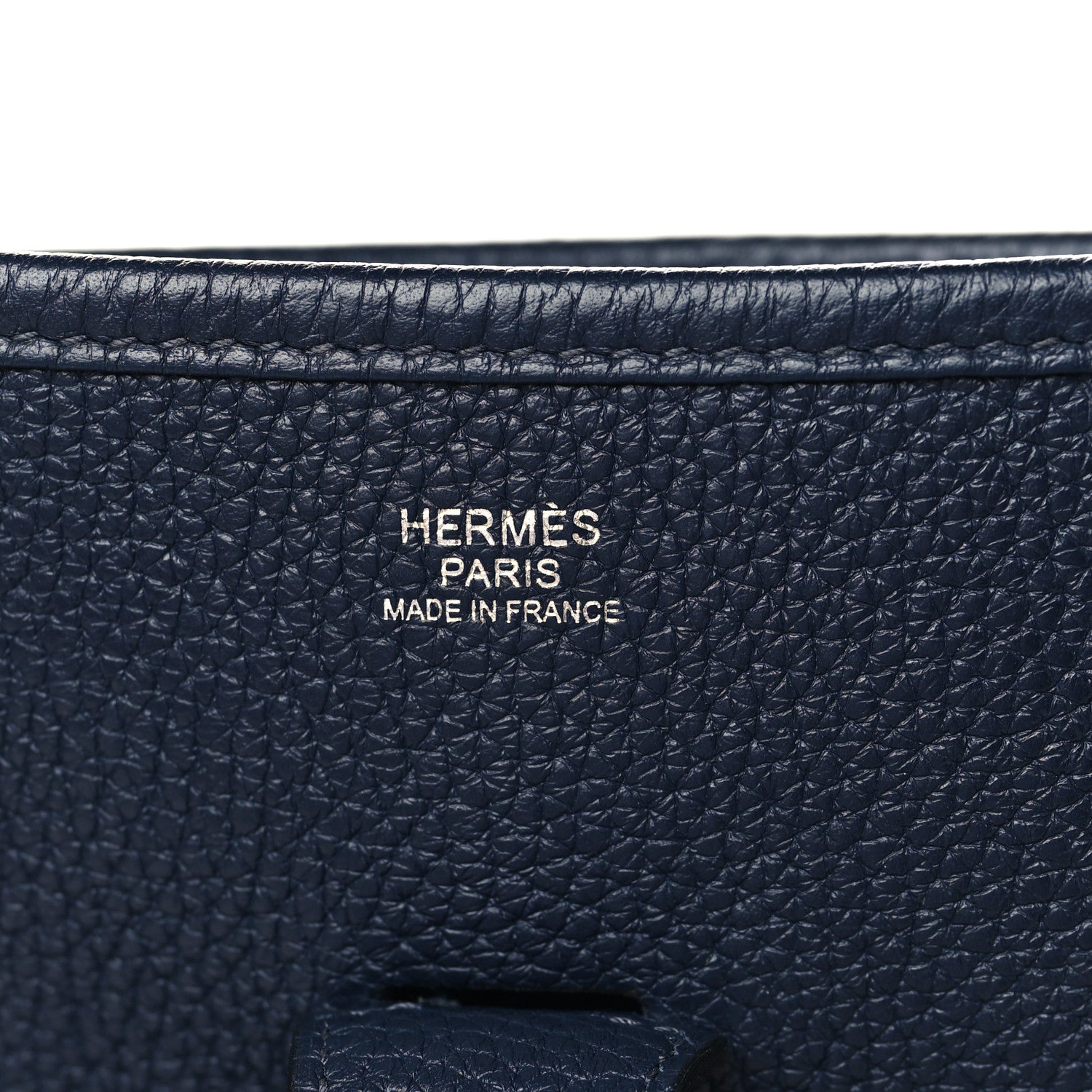 Hermes Taurillon Clemence Evelyne III GM Bleu Nuit 6 of 9