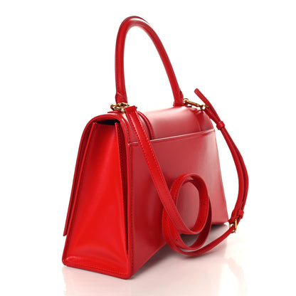 Balenciaga Shiny Box Calfskin Medium Hourglass Top Handle Bag Bright Red 2 of 11