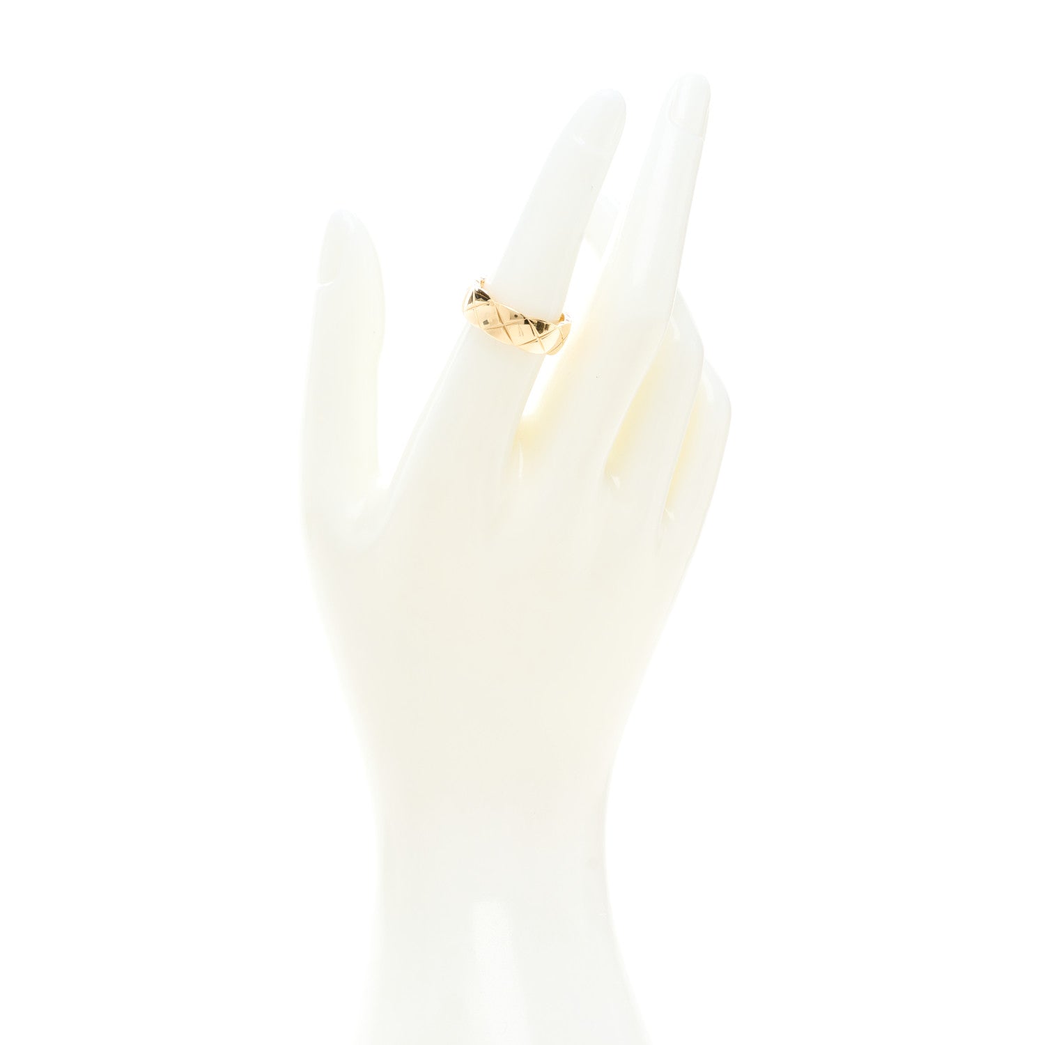 Chanel 18K Yellow Gold Small Coco Crush Ring 53 6.25 2 of 7