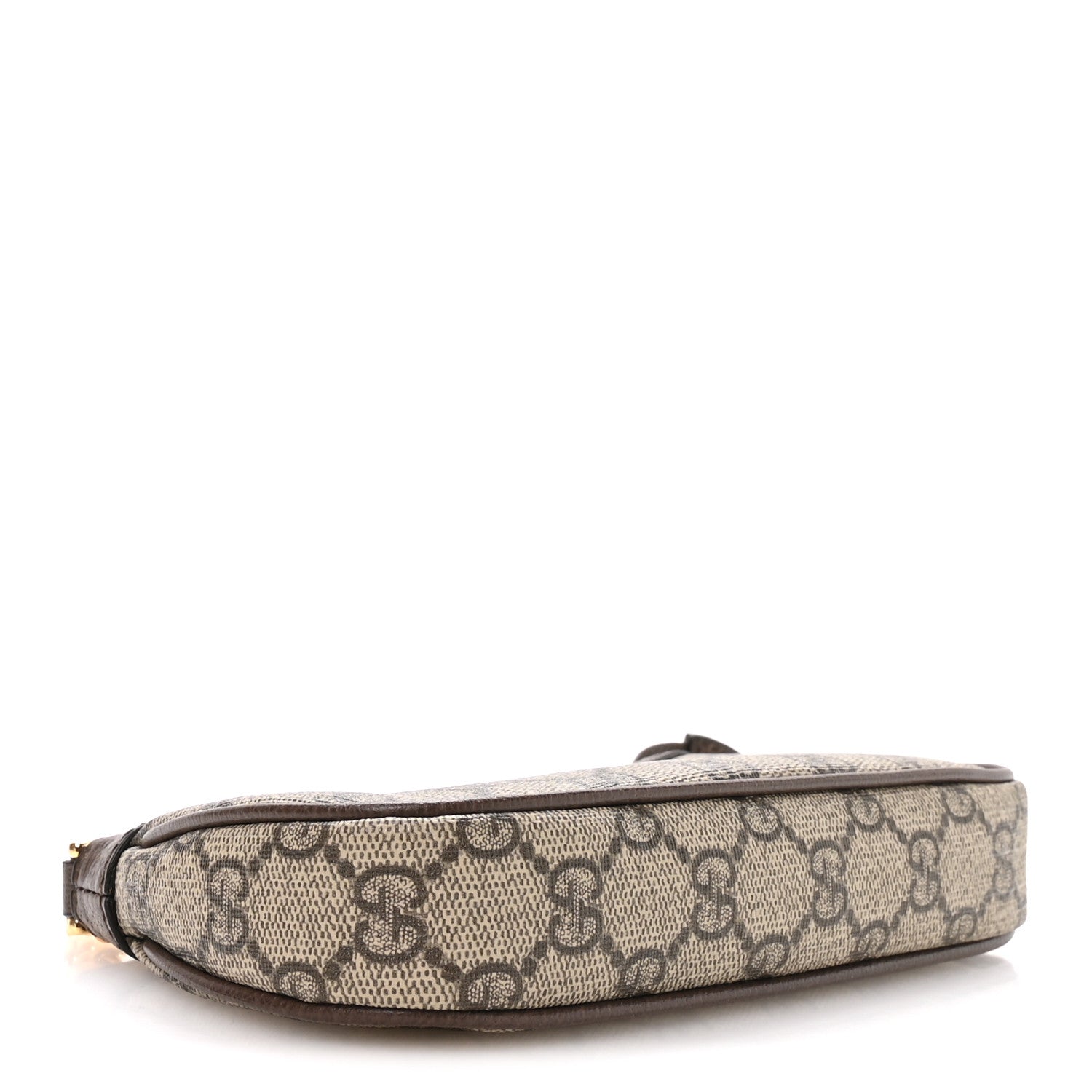 Gucci GG Supreme Monogram Textured Dollar Calfskin Mini Ophidia Chain Bag Beige Ebony 4 of 11