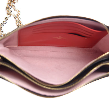 Louis Vuitton Monogram Blooming Flowers Double Zip Pochette 5 of 10