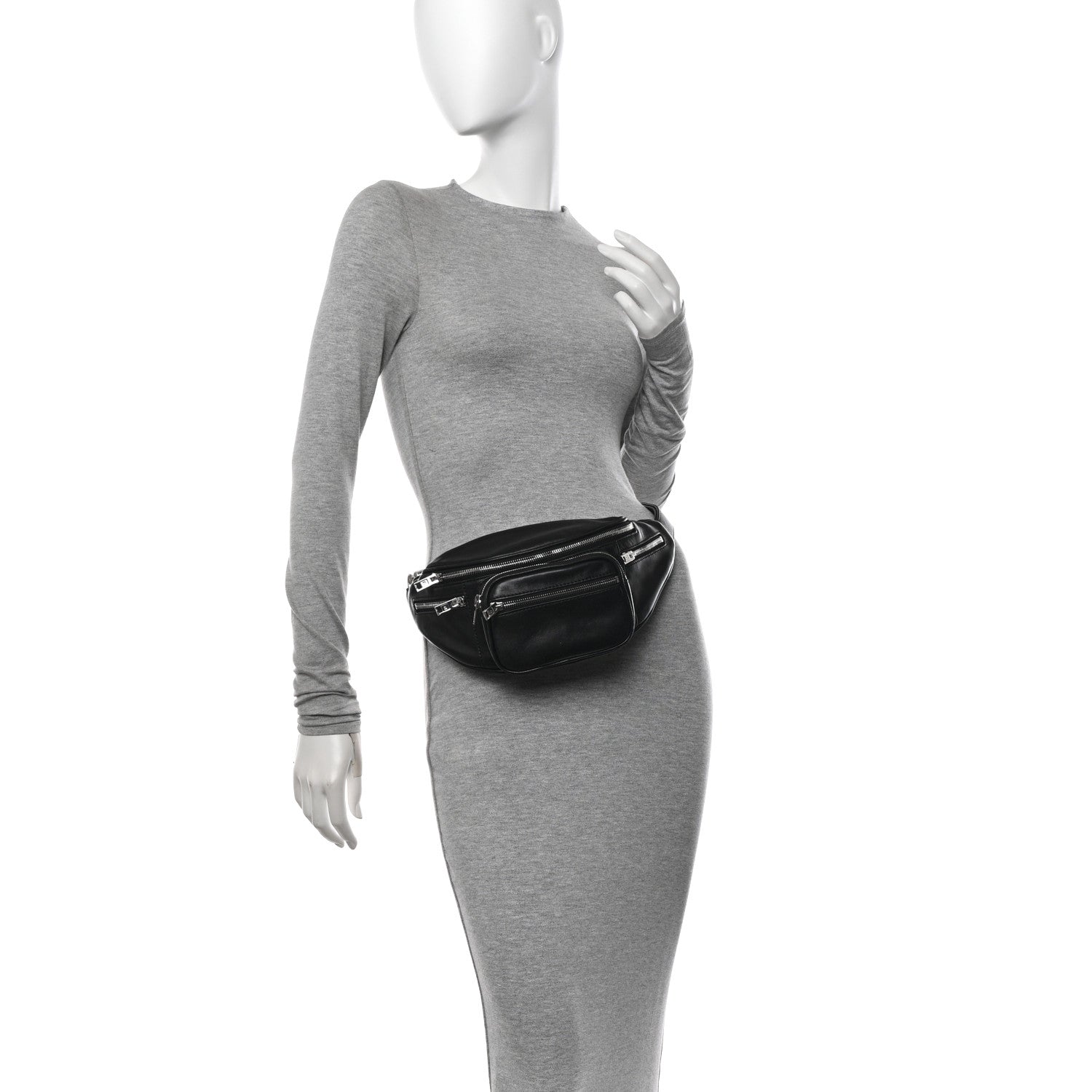 Alexander Wang Lambskin Attica Belt Bag Black 2 of 11