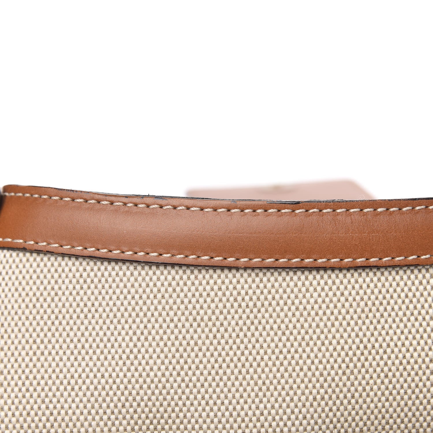 Burberry Canvas Smooth Calfskin Shoulder Bag Natural Brown 10 of 10