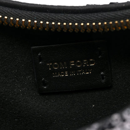 Tom Ford Sequin Embellished Mini Bianca Hobo Black 6 of 9