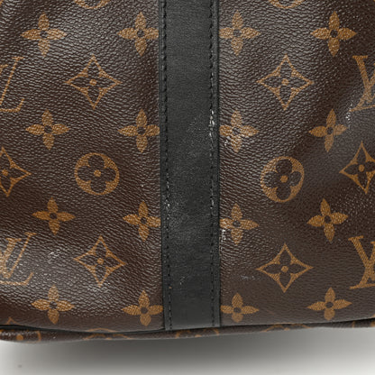 Louis Vuitton Monogram Macassar Keepall Bandouliere 55 16 of 18