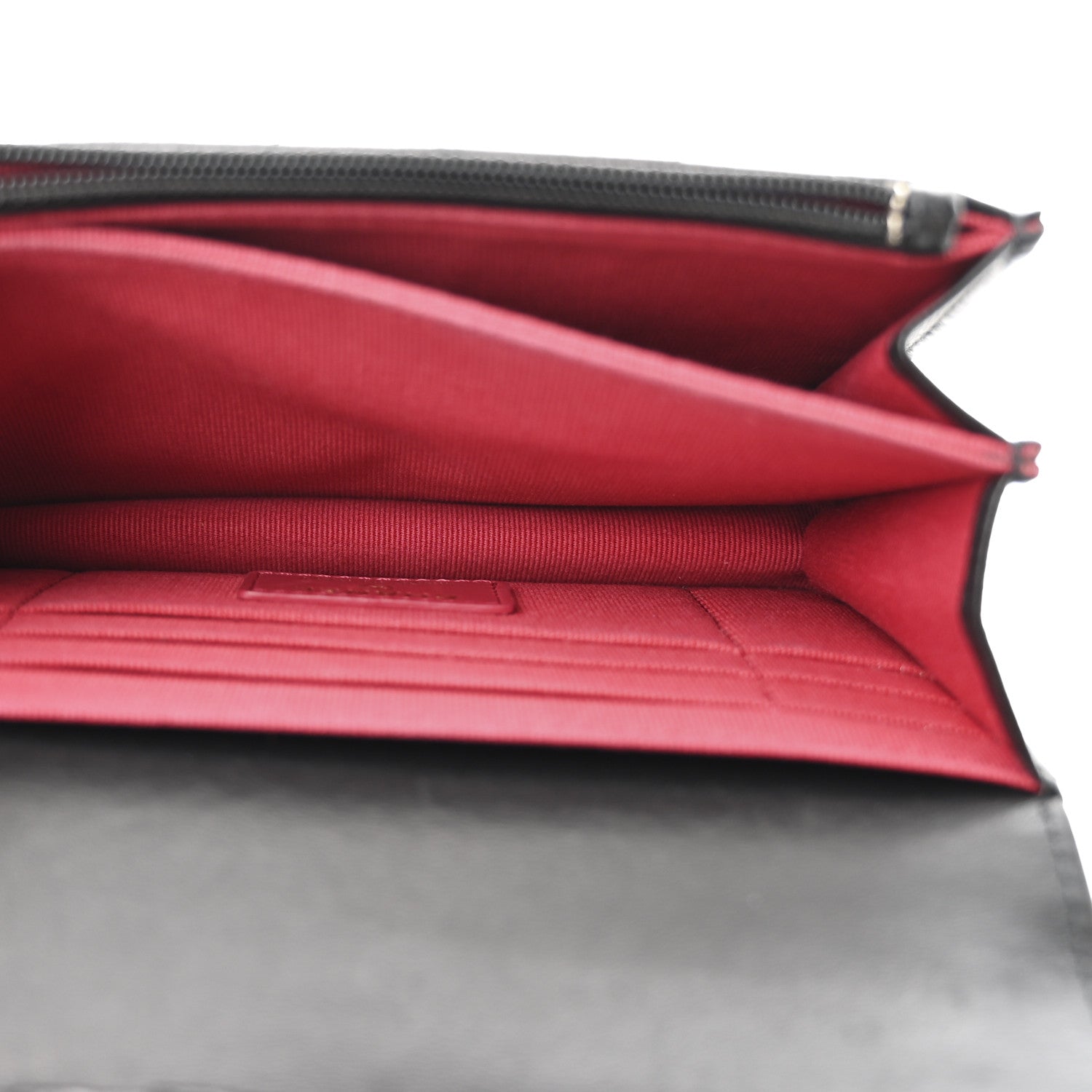 Chanel Lambskin Enamel Quilted Pending CC Clutch With Chain Black 5 of 11