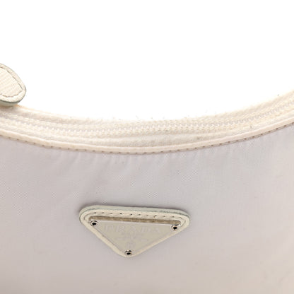 Prada Tessuto Nylon Mini Re-Edition 2000 Bag White 15 of 16