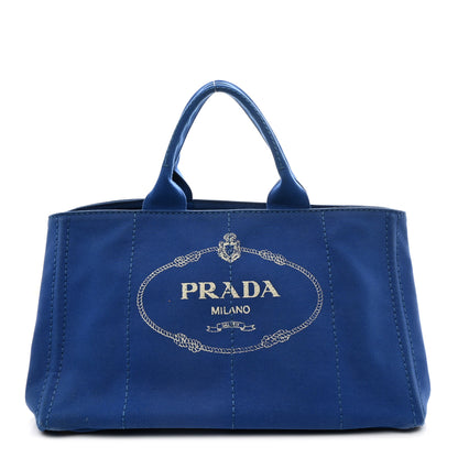 Prada Canapa Logo Tote Cobalto 1 of 11