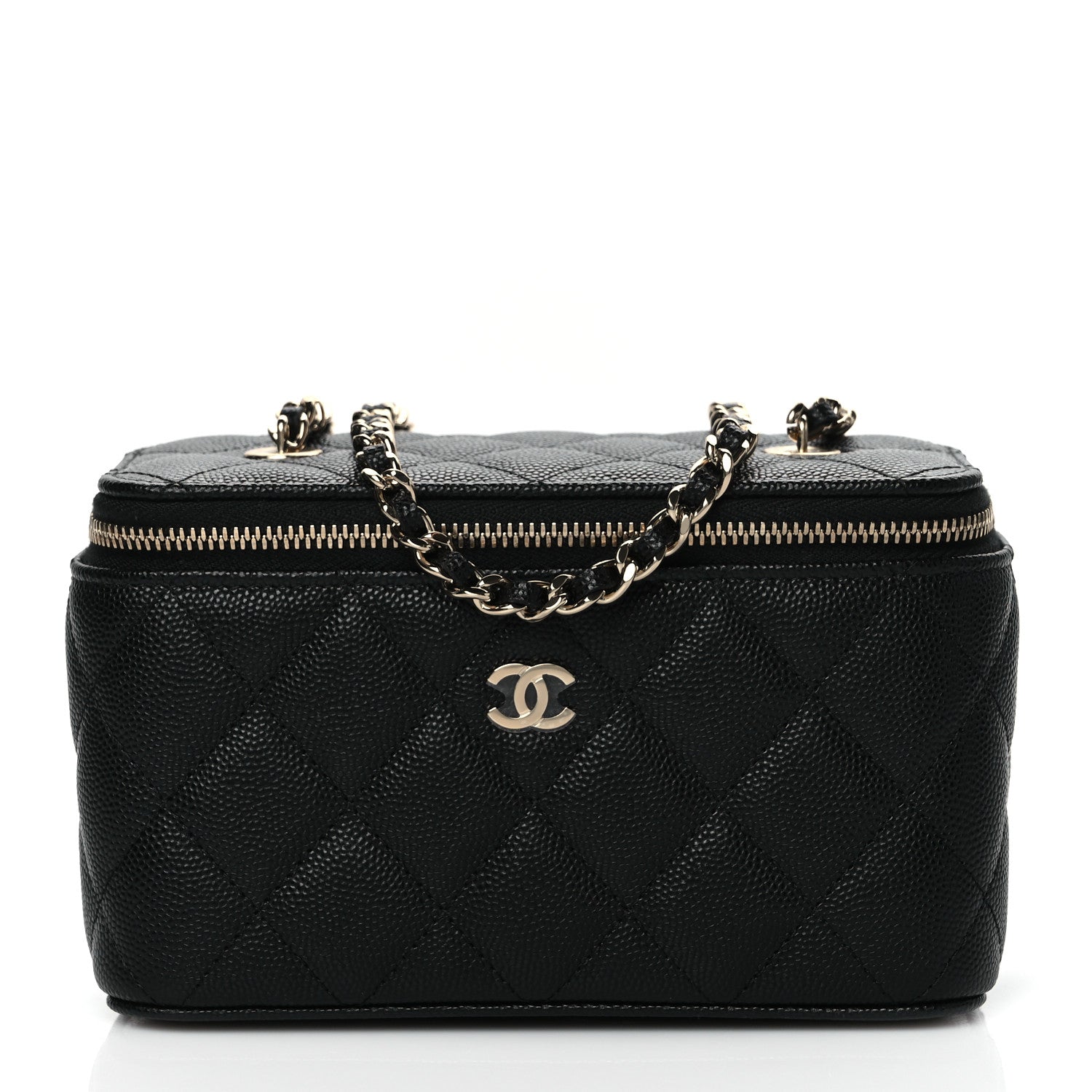 Chanel Caviar Quilted Small Vanity Case With Chain Black 1 of 11