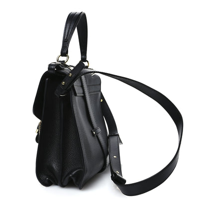 Chloe Grained Calfskin Medium Aby Day Shoulder Bag Black 3 of 10