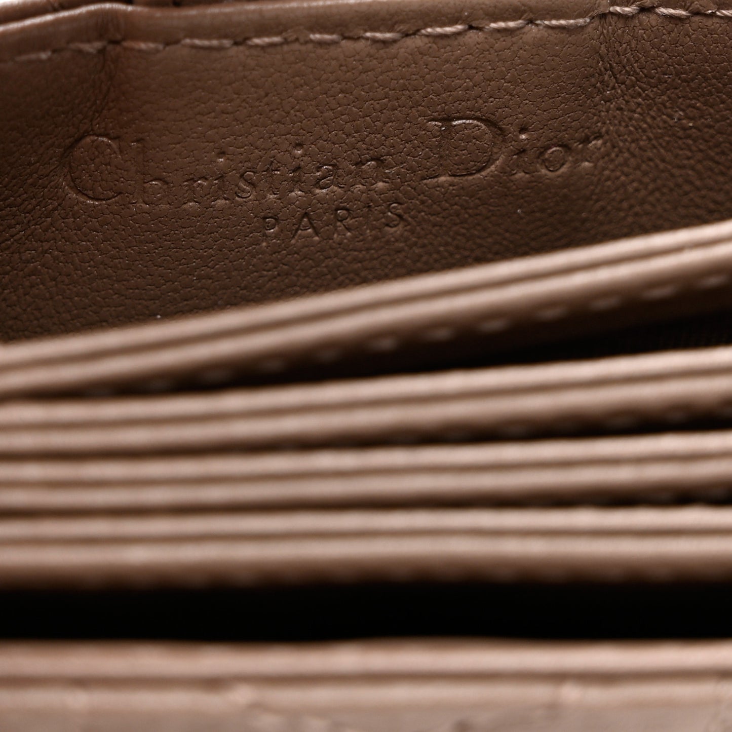 Lambskin Cannage Lady Dior 5-Gusset Card Holder