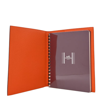 Hermes Togo Globe Trotter Agenda Cover GM Orange 5 of 8