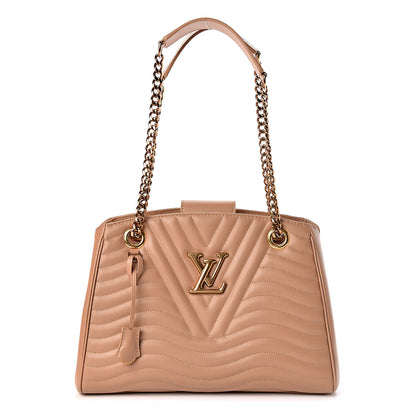 Louis Vuitton Calfskin New Wave Chain Tote Noisette 1 of 12