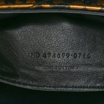 Saint Laurent Calfskin Y Quilted Monogram Small Loulou Chain Satchel Leopard 8 of 14