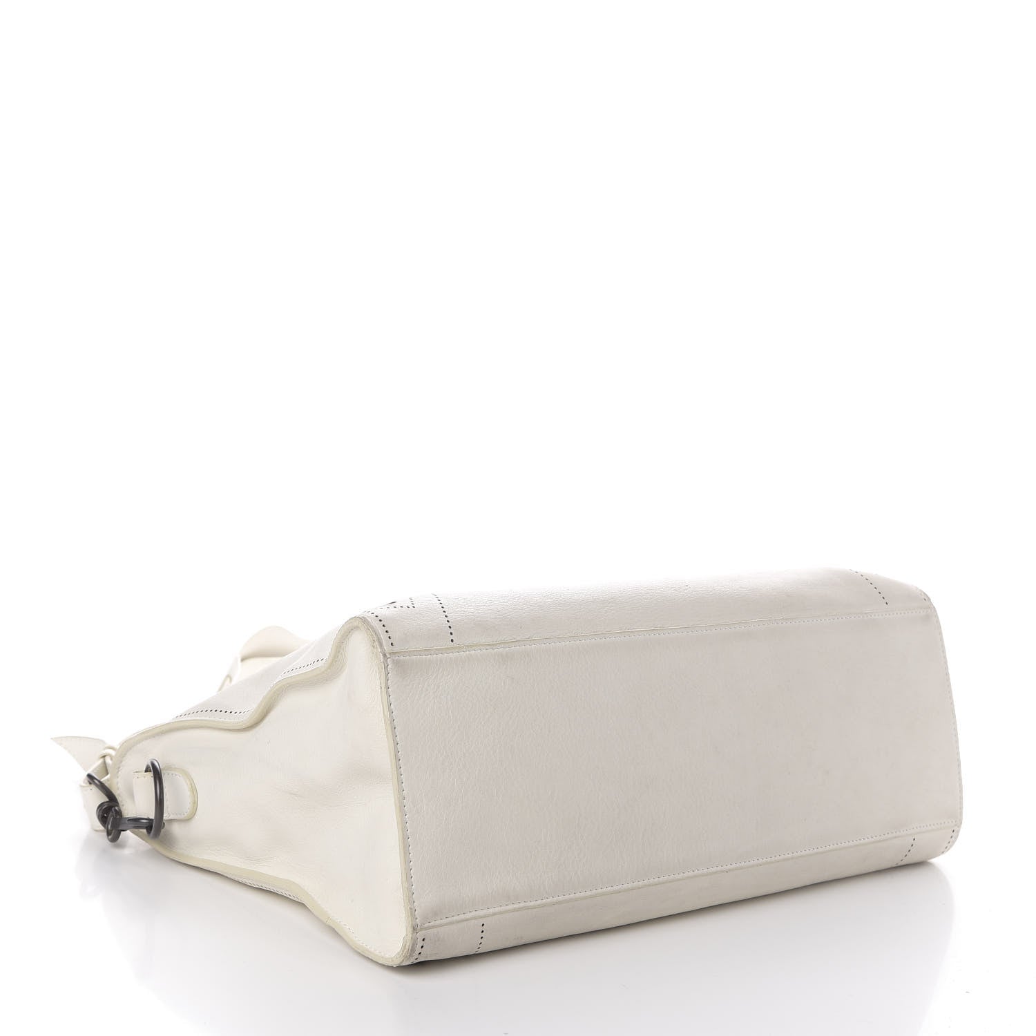 Balenciaga Veau Soyeux Bi-Color Perforated Blackout Hardware City White Black 5 of 10