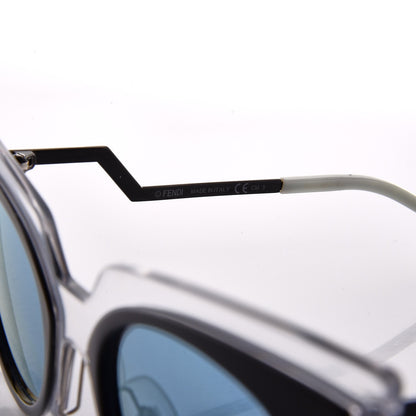 Fendi Cat Eye Orchidea Sunglasses FF 0117/S Crystal Black 7 of 8