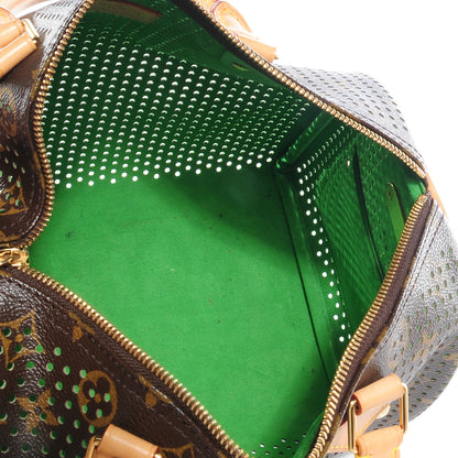 Louis Vuitton Monogram Perforated Speedy 30 Green 5 of 7