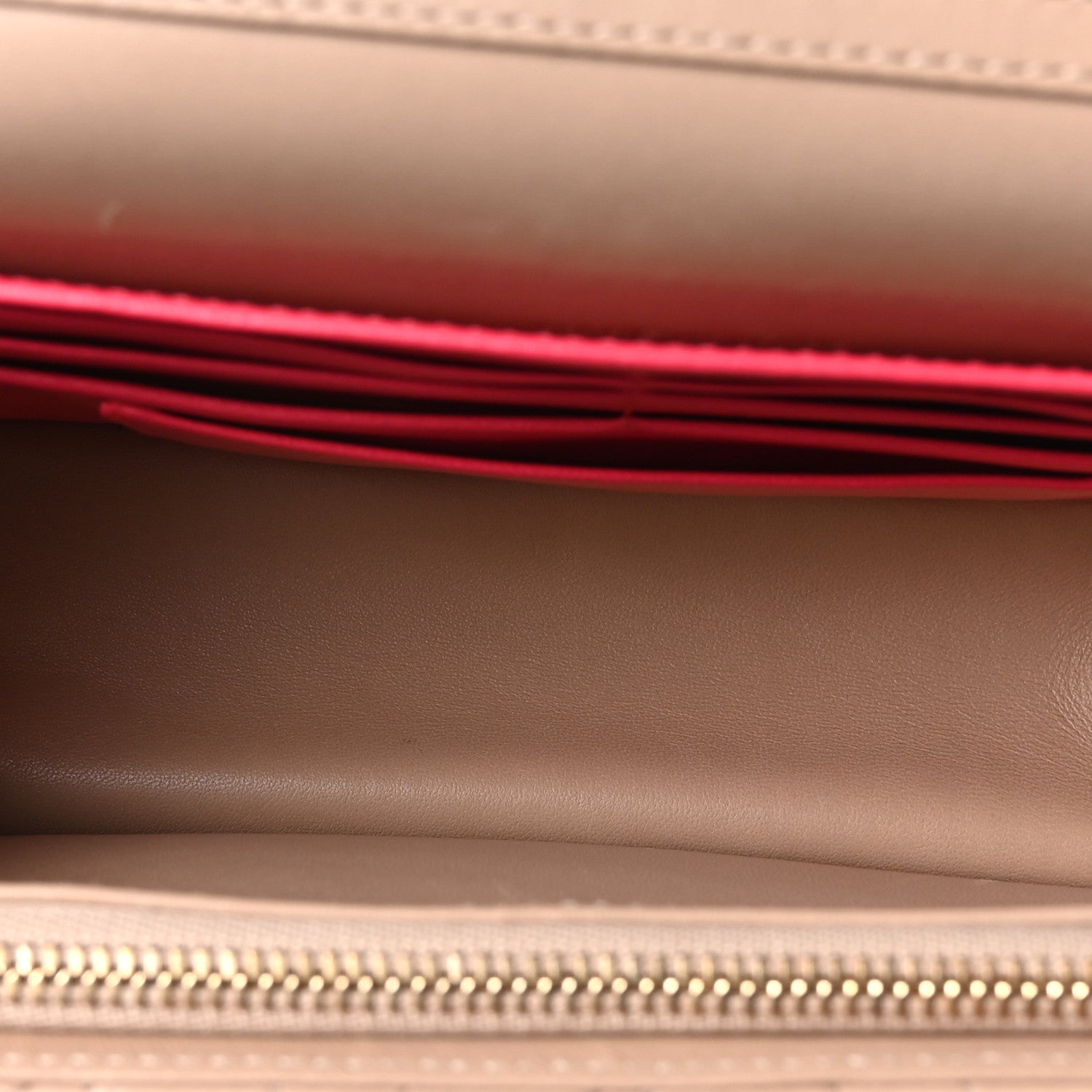 Christian Dior Lambskin Cannage Miss Dior Promenade Pouch Beige 5 of 10