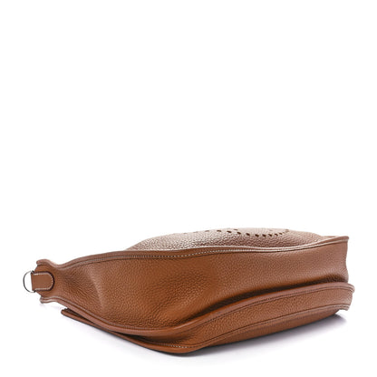 Hermes Taurillon Clemence Evelyne III PM Gold 4 of 11