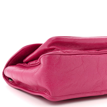 Saint Laurent Crinkled Calfskin Matelasse Monogram Medium Niki Chain Satchel Freesia 9 of 10