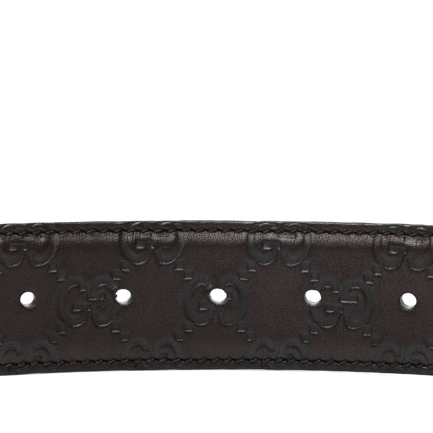 Gucci Guccissima Signature Interlocking G 40mm Belt 90 36 Chocolate 3 of 6