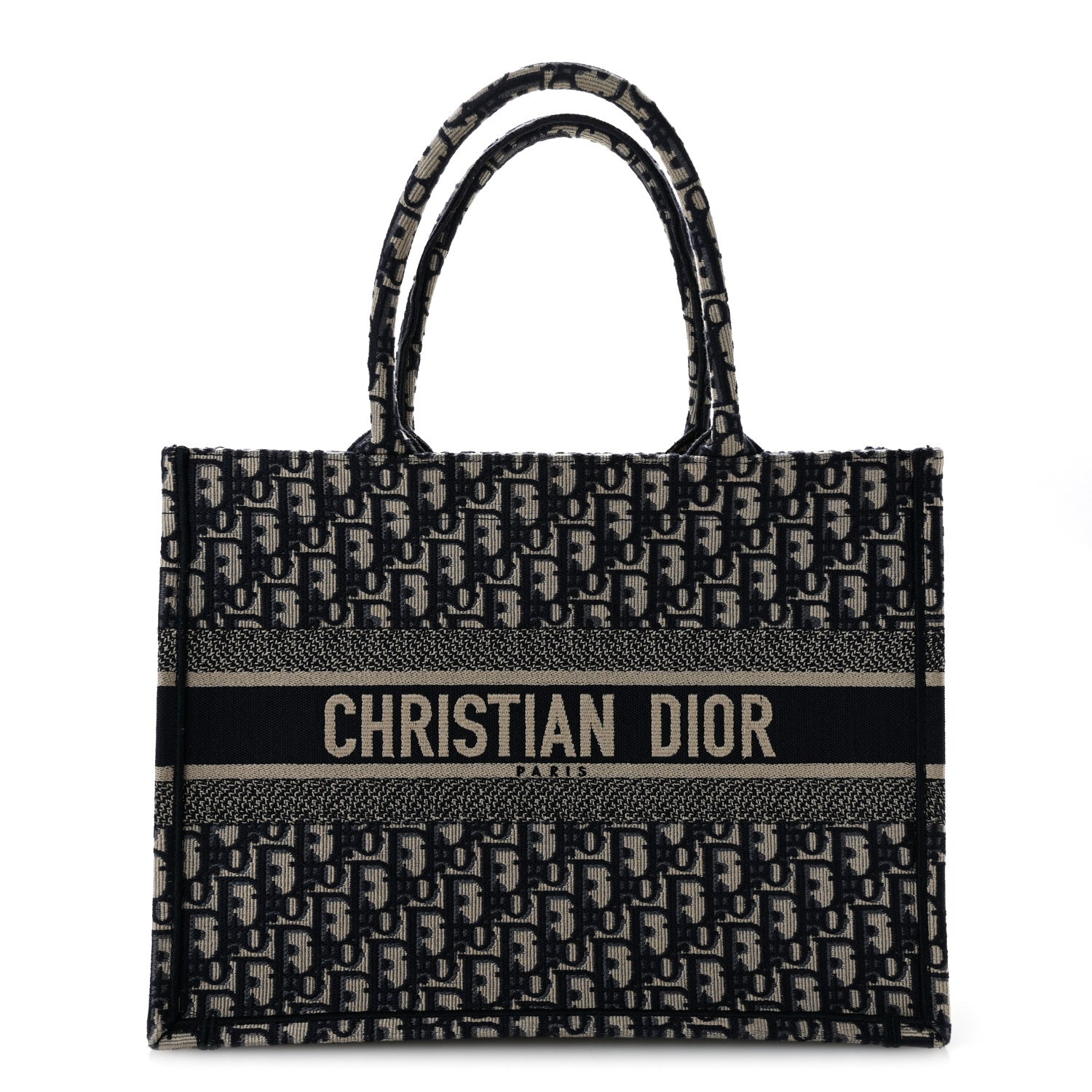 Christian Dior Oblique Medium Book Tote Blue Multicolor 1 of 12