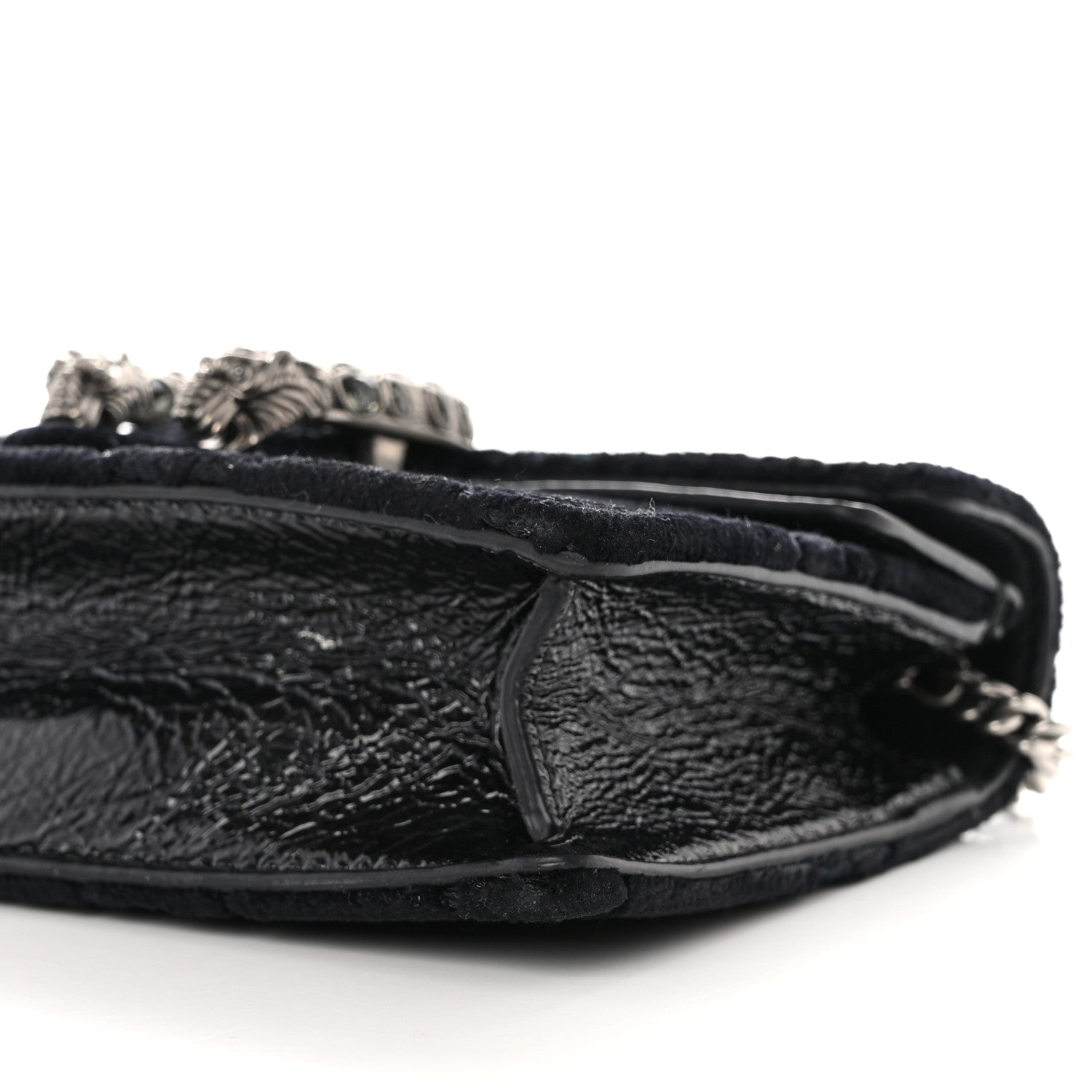 Gucci Velvet Super Mini Dionysus Shoulder Bag Black 8 of 11