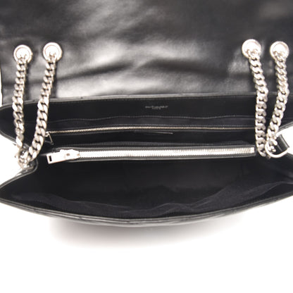 Saint Laurent Calfskin Y Quilted Monogram Large Loulou Chain Satchel Black 6 of 10