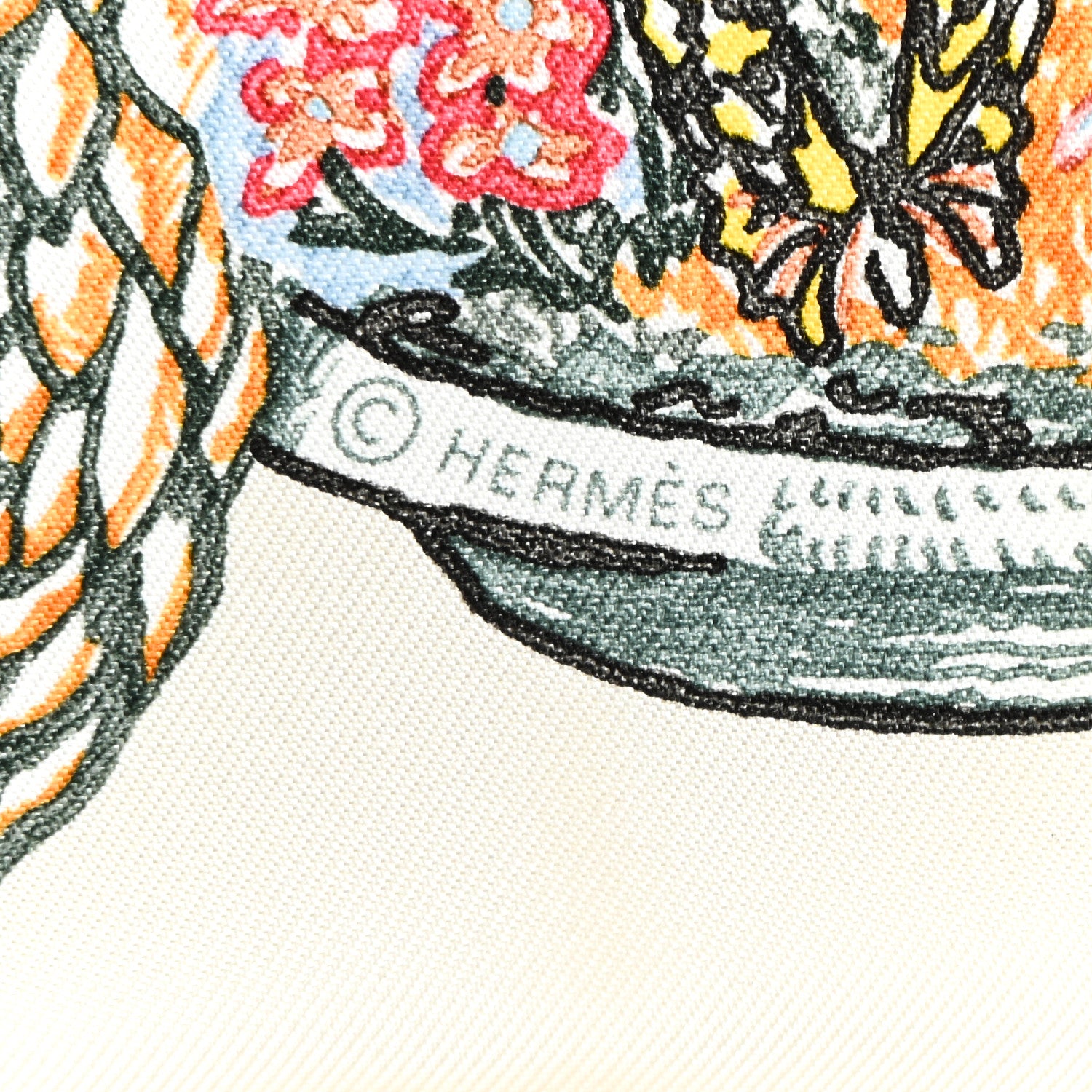 Hermes Chevaloscope Scarf 90 Nacre Vert Multicolor 4 of 4